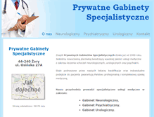 Tablet Screenshot of gabinety-zory.pl